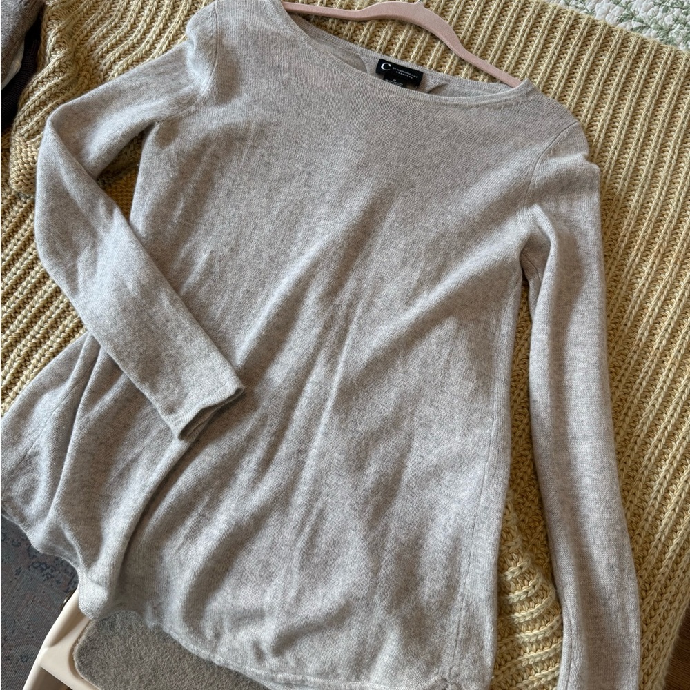 Cashmere Light Gray Sweater